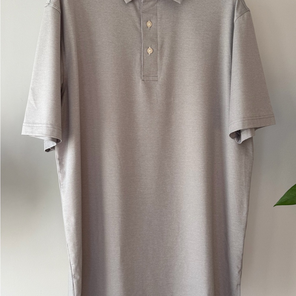 Carnoustie Tech Men's Light Grey Golf Polo Shirt - Medium